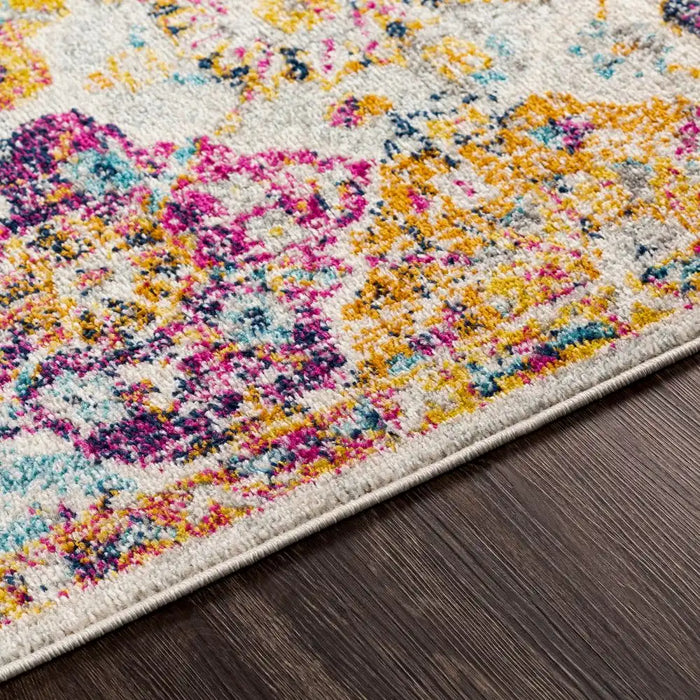 Surya hap ines 1018 multicolored Multicoloured Living Room Moroccan Rug.