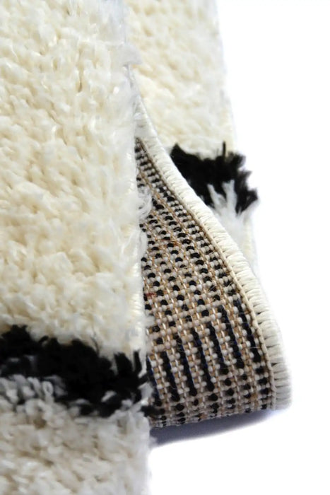 Homemaker snug melrose iso black Black, Ivory Living Room Geometric Rug.