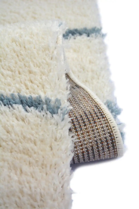 Homemaker snug melrose iso blue Blue, Ivory Living Room Geometric Rug.