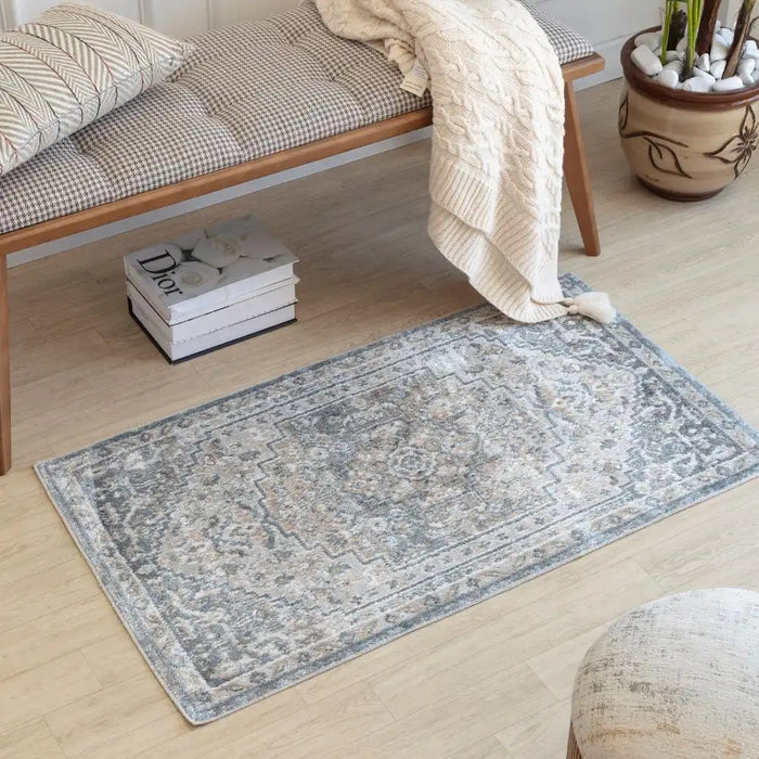 Surya lll jennifer 2323 blue Blue Living Room Geometric Rug.