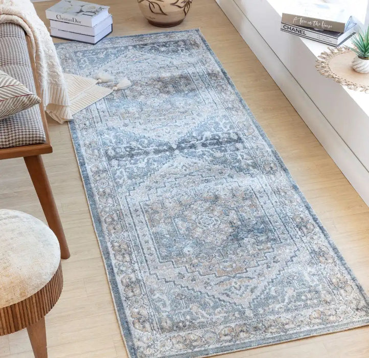 Surya lll jennifer 2323 blue Blue Living Room Geometric Rug.