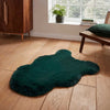Think Rugs super teddy sheepskin jewel green Green Living Room Shaggy Rug.