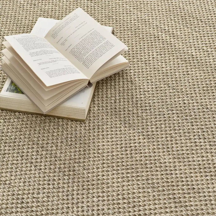 Origins origins sisal light beige with sand borde Beige Living Room Natural Fibre Rug.