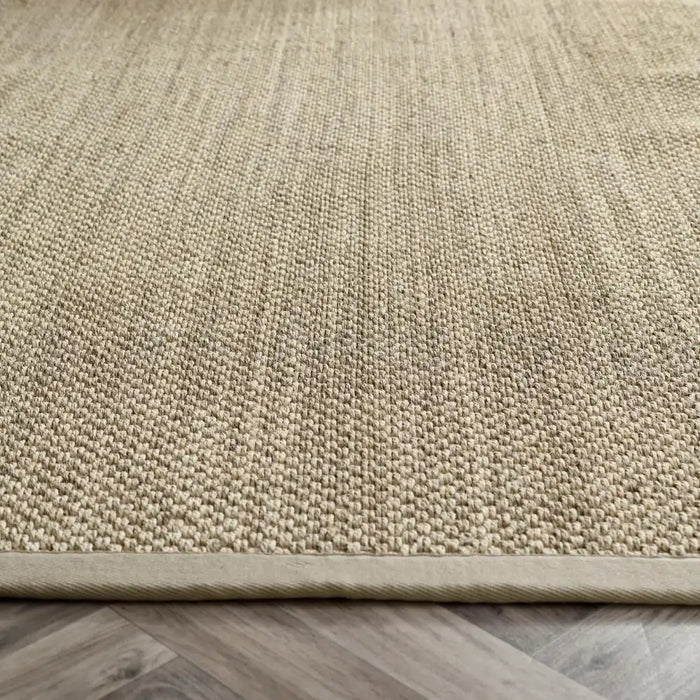 Origins origins sisal light beige with sand borde Beige Living Room Natural Fibre Rug.