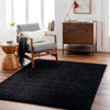 Surya marina luna 2324 black Black Living Room Shaggy Rug.