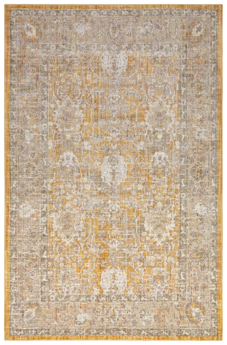 Nouristan cairo luxor gold Yellow Living Room Moroccan Rug.