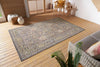 Nouristan cairo luxor grey multi Grey, Multicoloured Living Room Moroccan Rug.