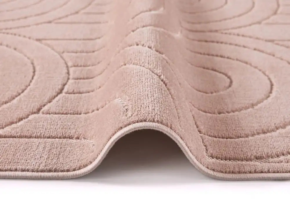 Concept Looms maze maz103 dusty pink Pink Living Room Geometric Rug.