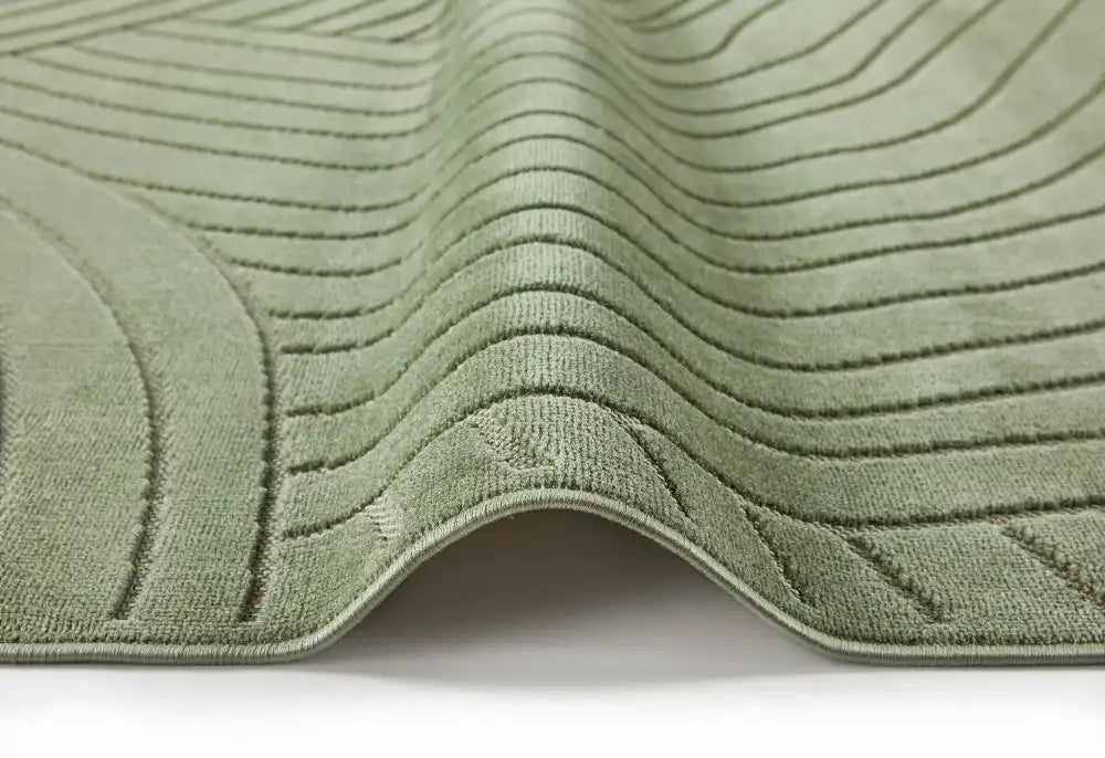 Concept Looms maze maz105 green Green Living Room Geometric Rug.