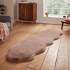 Think Rugs super teddy sheepskin mink Brown, Beige Living Room Shaggy Rug.