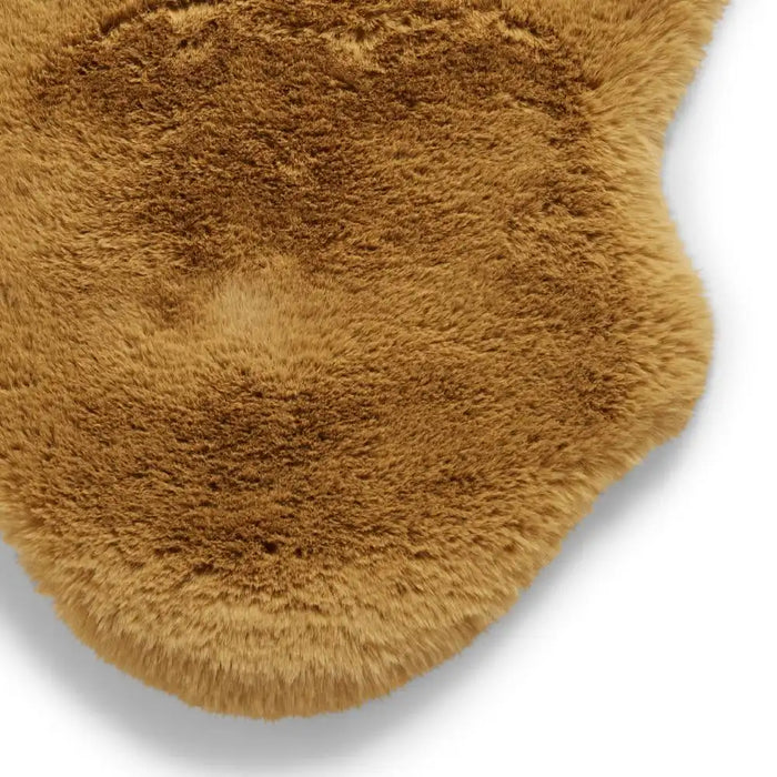Think Rugs super teddy sheepskin mustard Yellow Living Room Shaggy Rug.