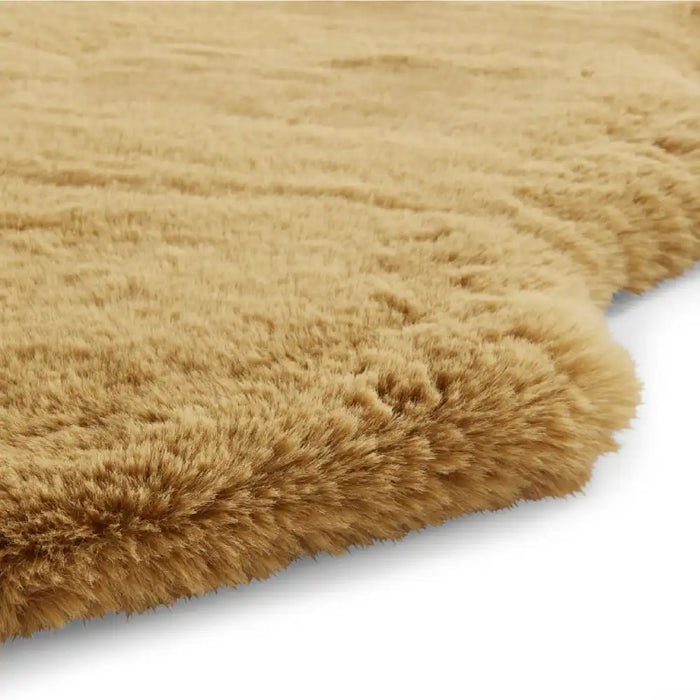 Think Rugs super teddy sheepskin mustard Yellow Living Room Shaggy Rug.