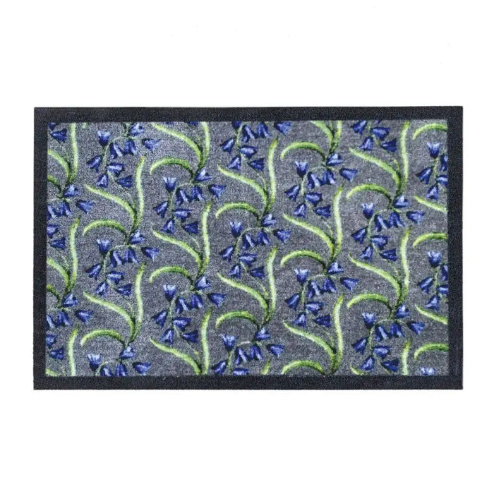 My Mats nylon indoor my bluebells Blue, Green Kitchen Washable Rug.