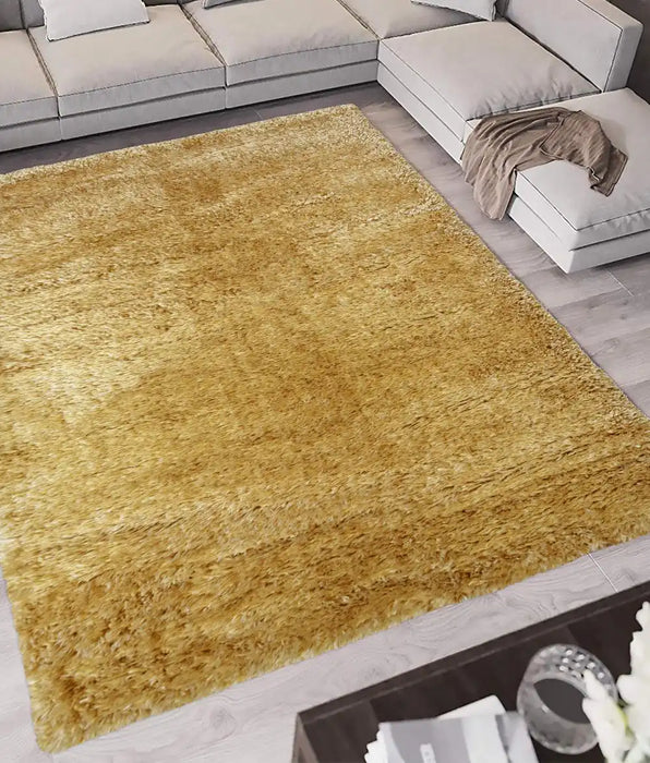 Homemaker lagom ochre Yellow Living Room Shaggy Rug.