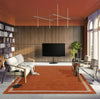 Asiatic albi orange Orange Living Room Wool Rug.