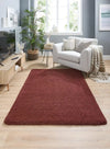 My Mats buddy ox red Red Living Room Shaggy Rug.