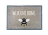 My Mats nylon indoor pattern my bee Grey, Yellow, Multicoloured Kitchen  Washable Rug.
