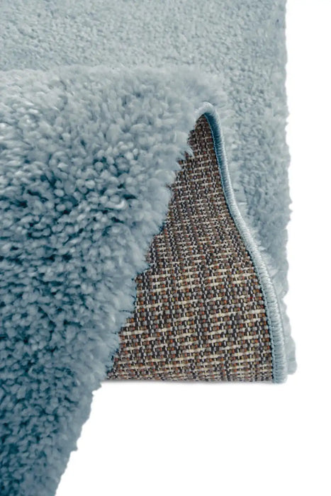 Homemaker snug melrose plain denim Blue Living Room Geometric Rug.