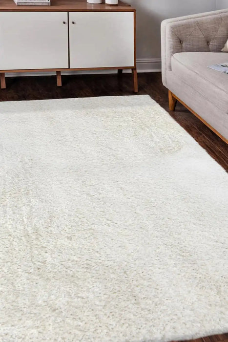 Homemaker snug melrose plain ivory Ivory Living Room Geometric Rug.