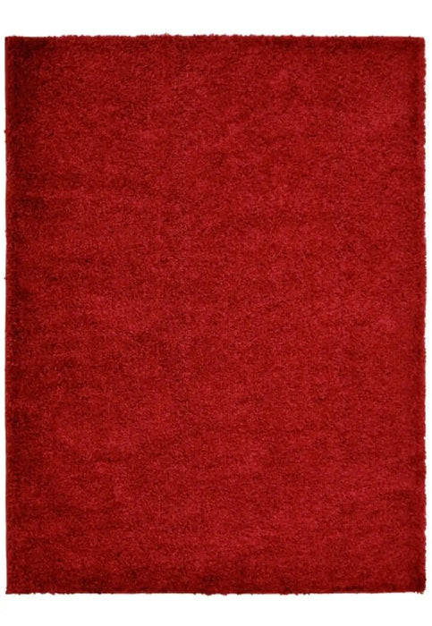 Homemaker jazz shaggy red Red Living Room Shaggy Rug.