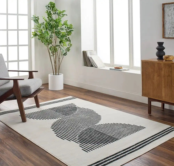 Surya pss reily 2364 grey Cream Living Room Rug.