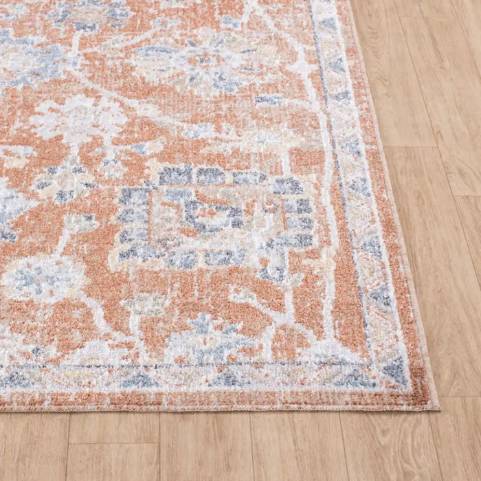 Surya lll ruby 2326 red Multicoloured, Orange, Red Living Room Geometric Rug.