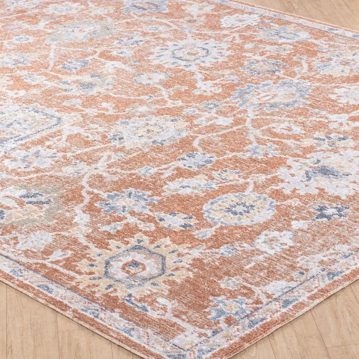 Surya lll ruby 2326 red Multicoloured, Orange, Red Living Room Geometric Rug.