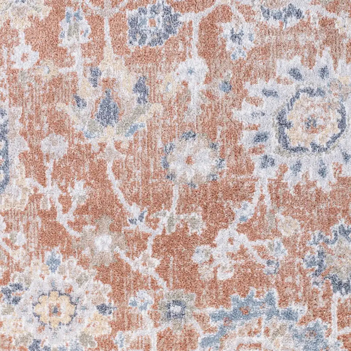 Surya lll ruby 2326 red Multicoloured, Orange, Red Living Room Geometric Rug.