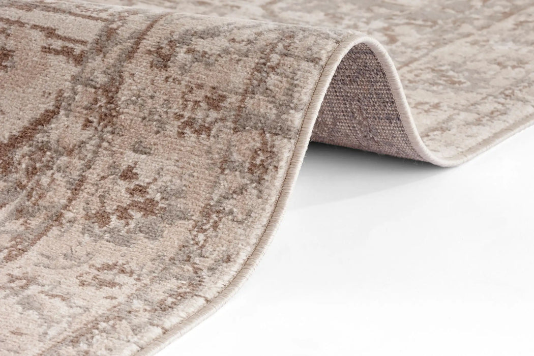 Hanse Home terrain sand cream brown Brown, Cream Living Room Moroccan Rug.