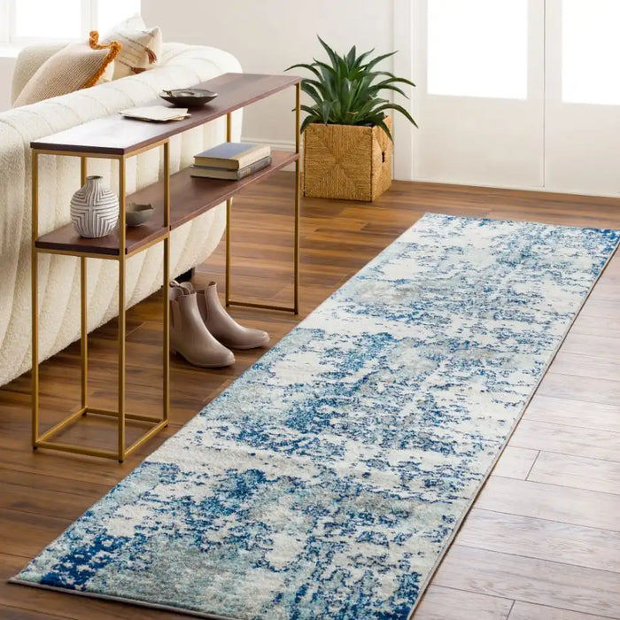 Surya sun sarah 2300 blue Blue Living Room  Rug.