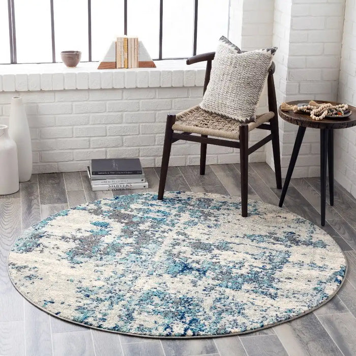 Surya sun sarah 2300 blue Blue Living Room  Rug.