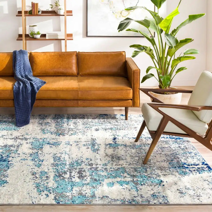 Surya sun sarah 2300 blue Blue Living Room  Rug.