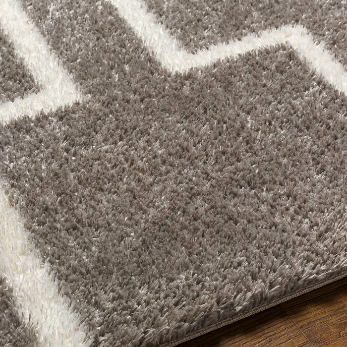 Surya marina seraphina 2315 grey Grey Living Room Shaggy Rug.