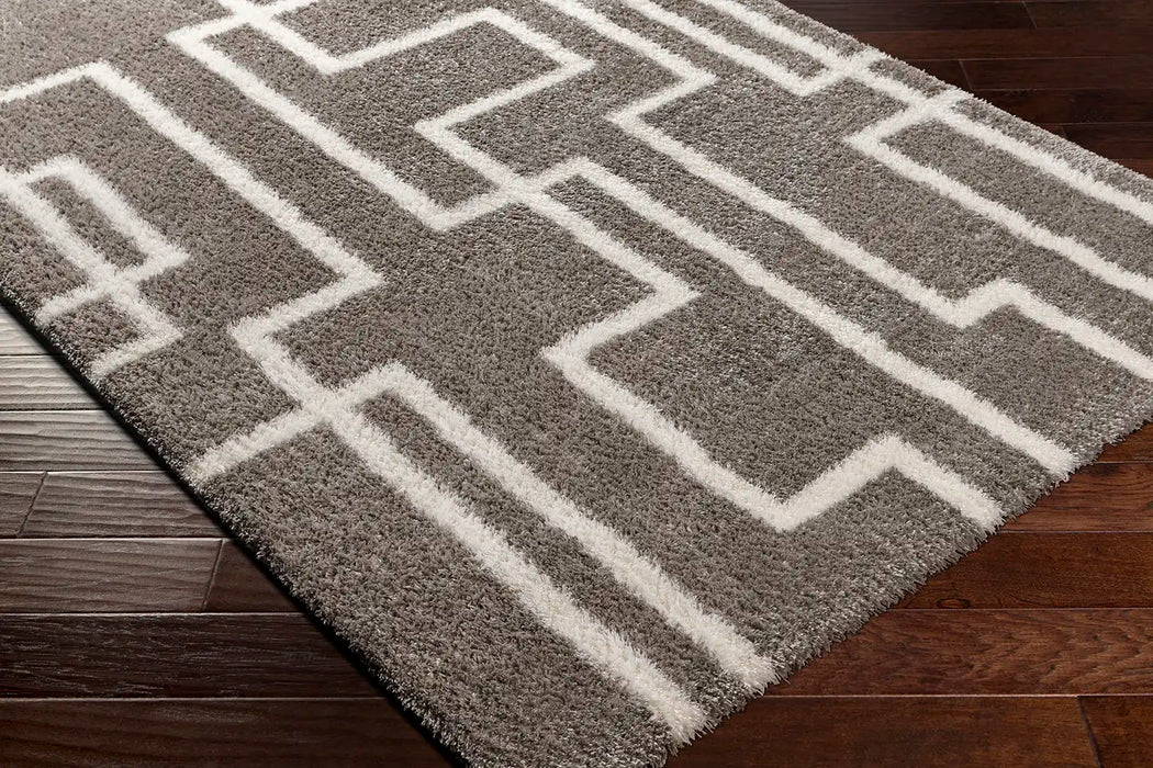 Surya marina seraphina 2315 grey Grey Living Room Shaggy Rug.