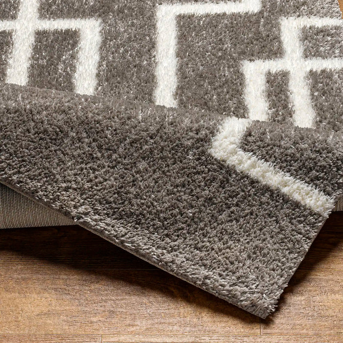 Surya marina seraphina 2315 grey Grey Living Room Shaggy Rug.