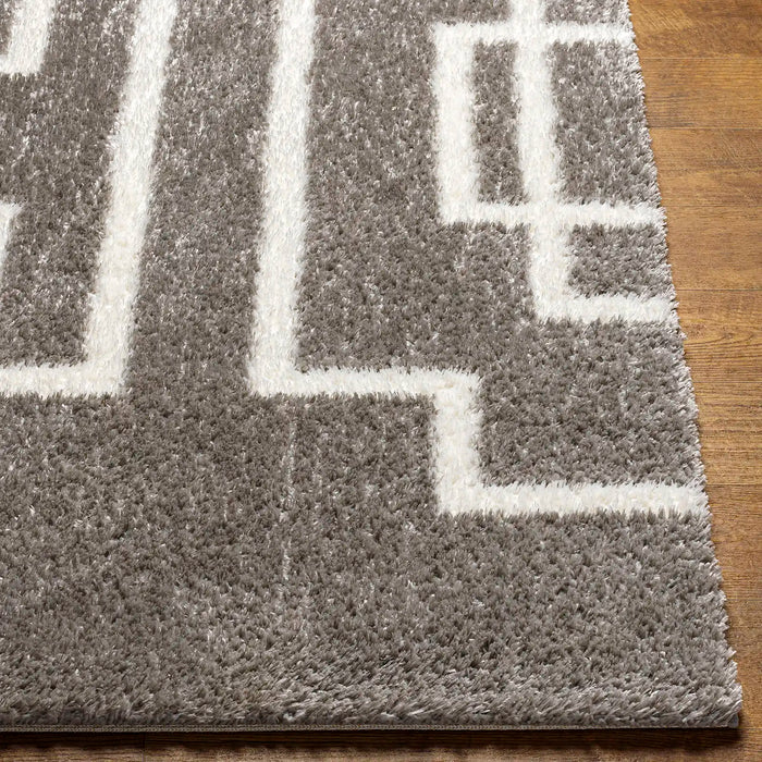 Surya marina seraphina 2315 grey Grey Living Room Shaggy Rug.