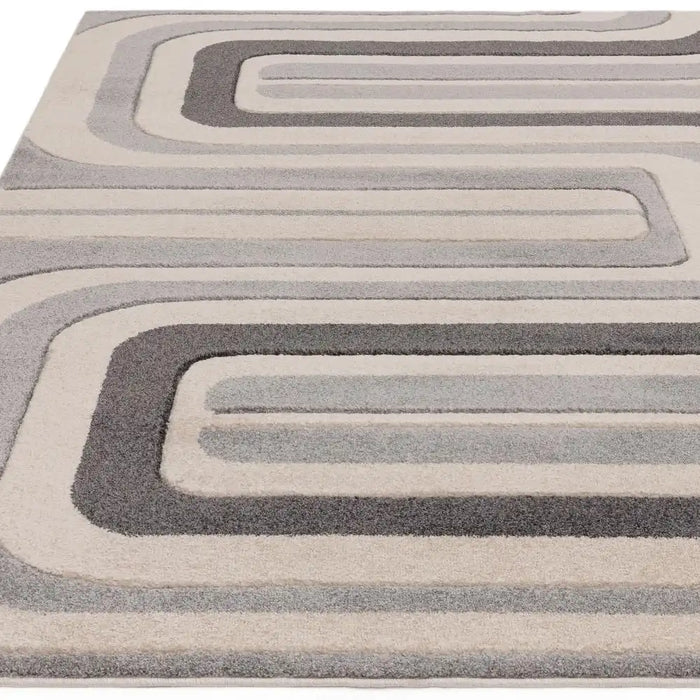Asiatic sketch sk17 contour grey Grey Living Room Rug.