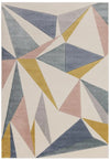 Asiatic sketch sk20 kaleidoscope pastel Multicoloured Living Room  Rug.