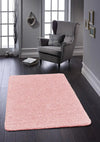 My Mats buddy soft pink Pink Living Room Shaggy Rug.