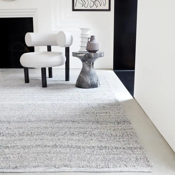 Asiatic abbus steel Grey Living Room Flat Weave Rug.