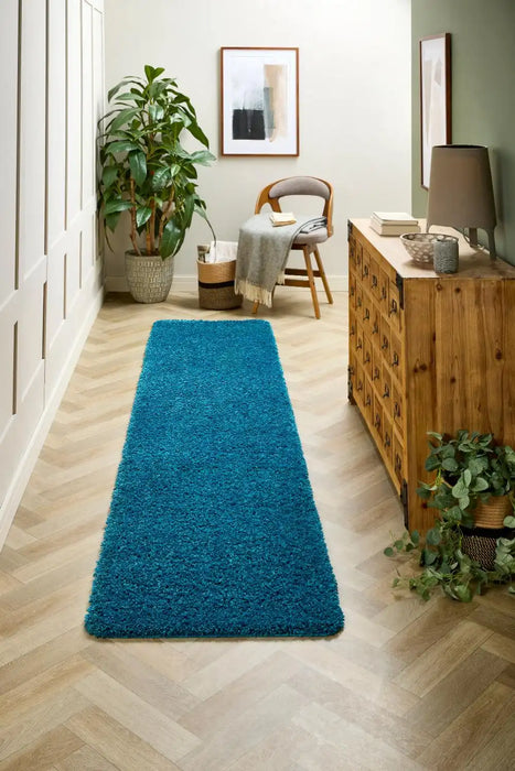 My Mats buddy teal Blue, Teal Living Room Shaggy Rug.