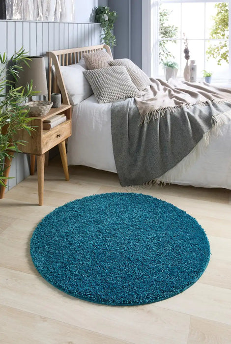 My Mats buddy teal Blue, Teal Living Room Shaggy Rug.