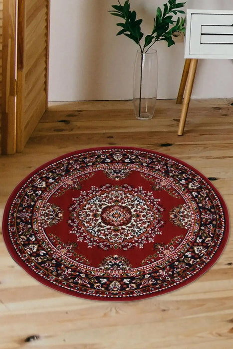 Homemaker maestro traditional red Red Living Room  Rug.