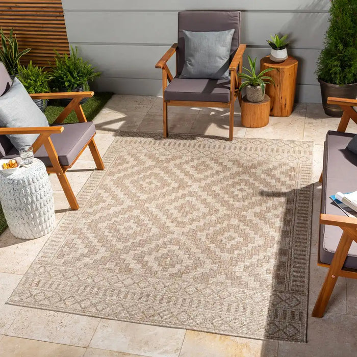 Surya trg tricia 2351 camel Beige Outdoor  Flat Weave Rug.