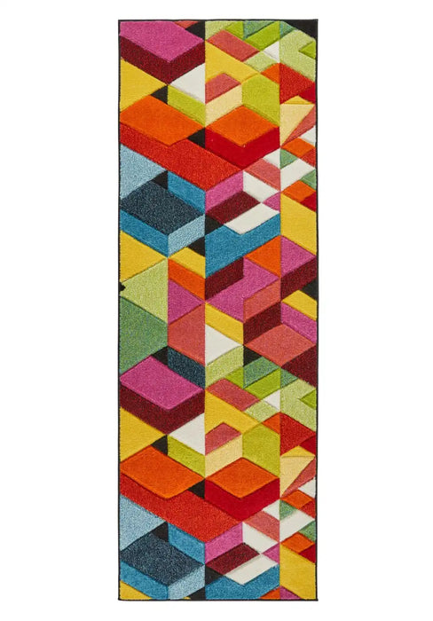 Concept Looms viva viv101 Multicoloured Living Room Geometric Rug.