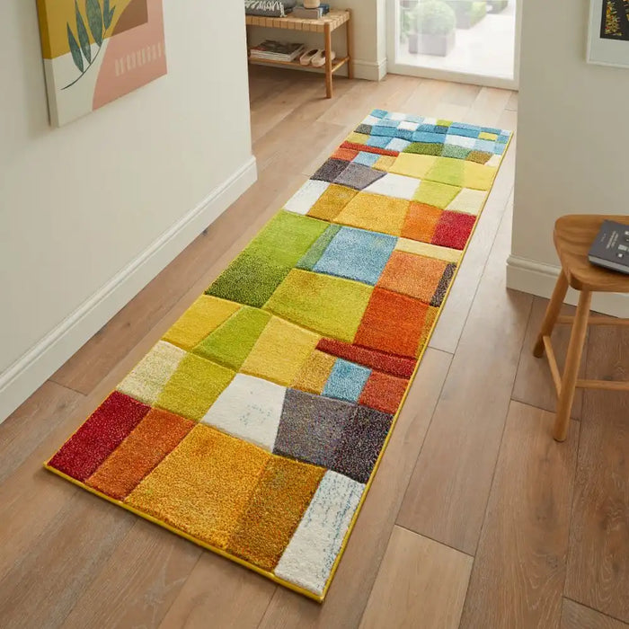 Concept Looms viva viv102 Multicoloured Living Room Geometric Rug.