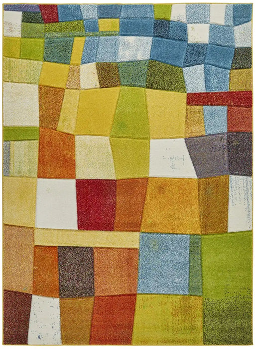 Concept Looms viva viv102 Multicoloured Living Room Geometric Rug.