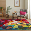 Concept Looms viva viv103 Multicoloured Living Room Geometric Rug.