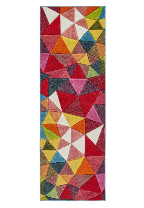 Concept Looms viva viv103 Multicoloured Living Room Geometric Rug.