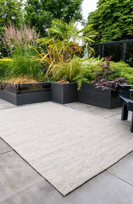 Woven Edge sensation windchill Beige Living Room Rug.